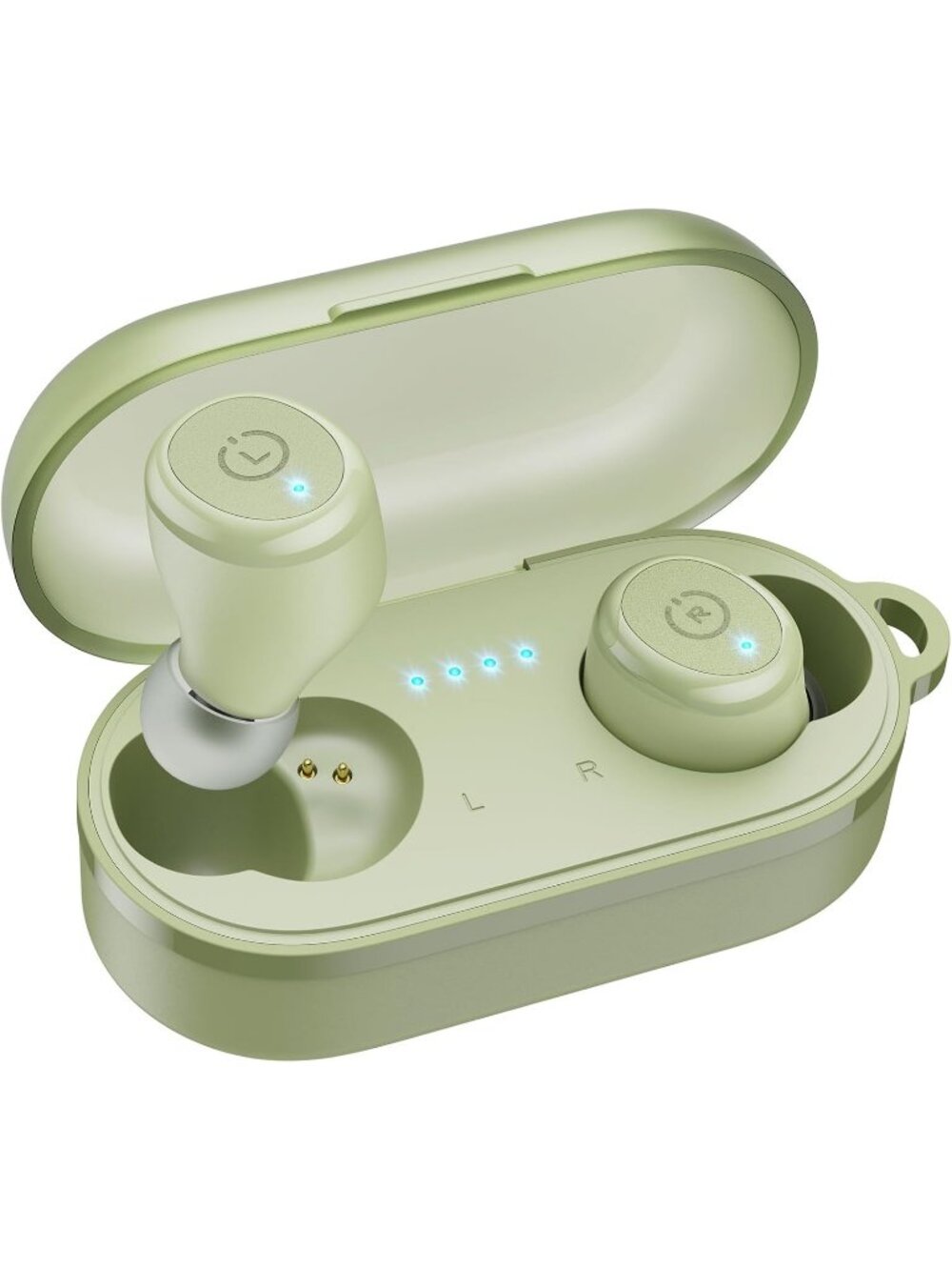 Wireless Green Ergonomic Design 55H Playtime IPX8 Waterproof Bluetooth Earbud